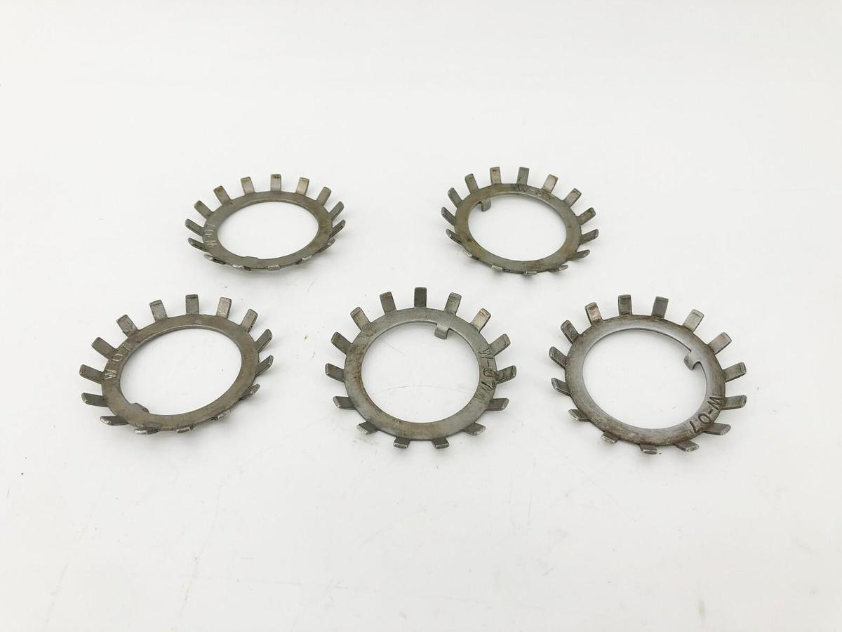Lot of 5 New Whittet-Higgins W-07 Retainer Lock Washers