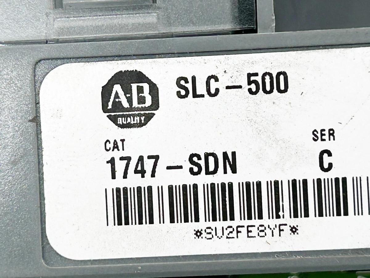 Used Allen Bradley 1747-SDN Scanner Module 24VDC 500MA