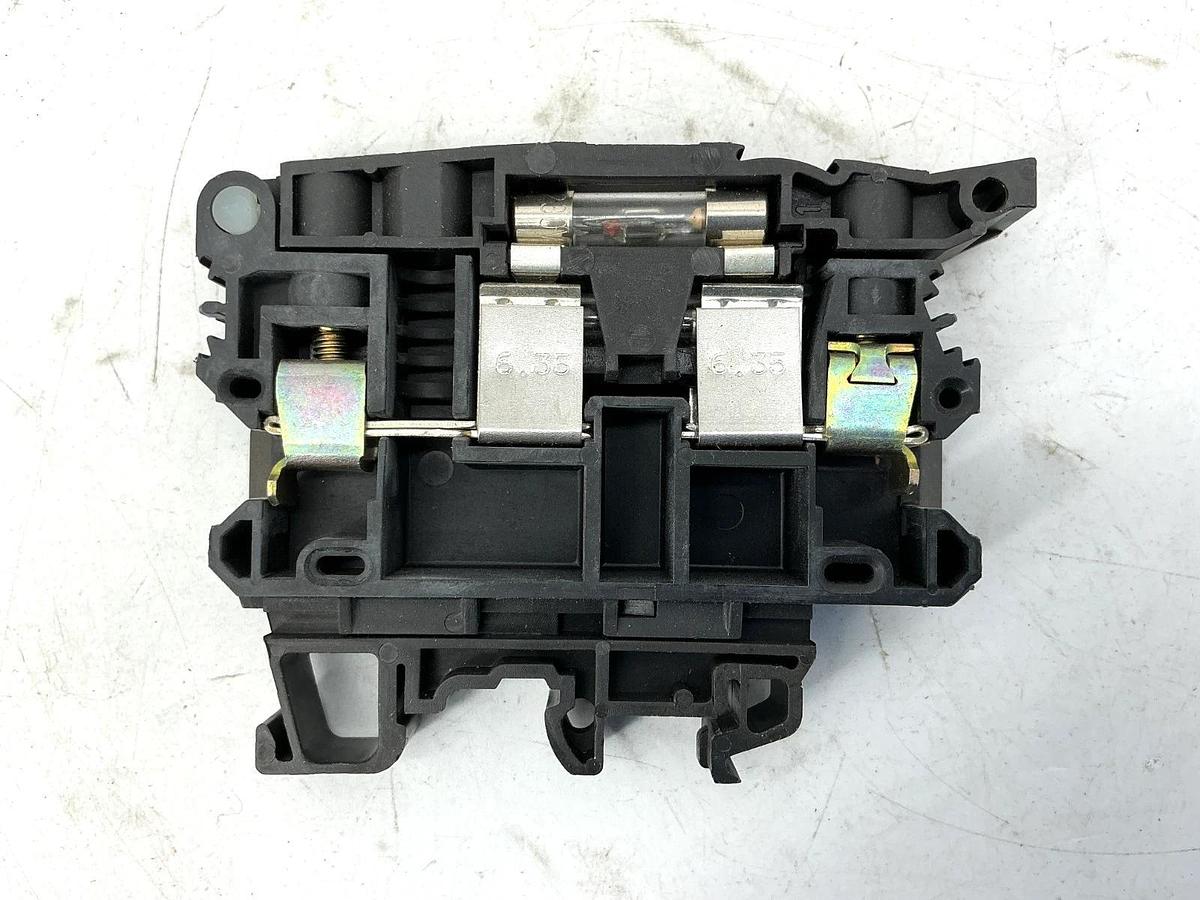 Used Lot of 5 ABB Entrelec ML10/13.SF Fuse Holding Terminal Block 16A 600V
