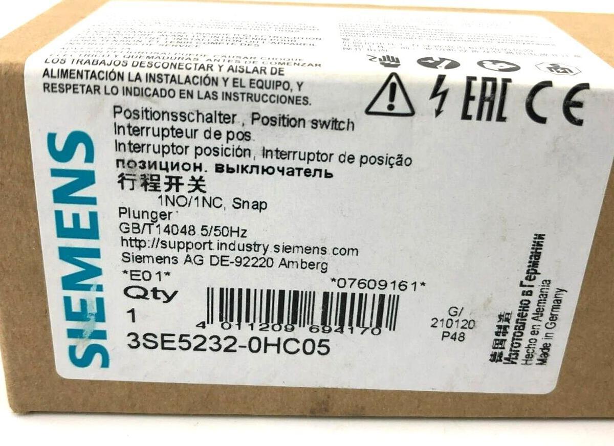 New Siemens 3SE5232-0HC05 Position Switch