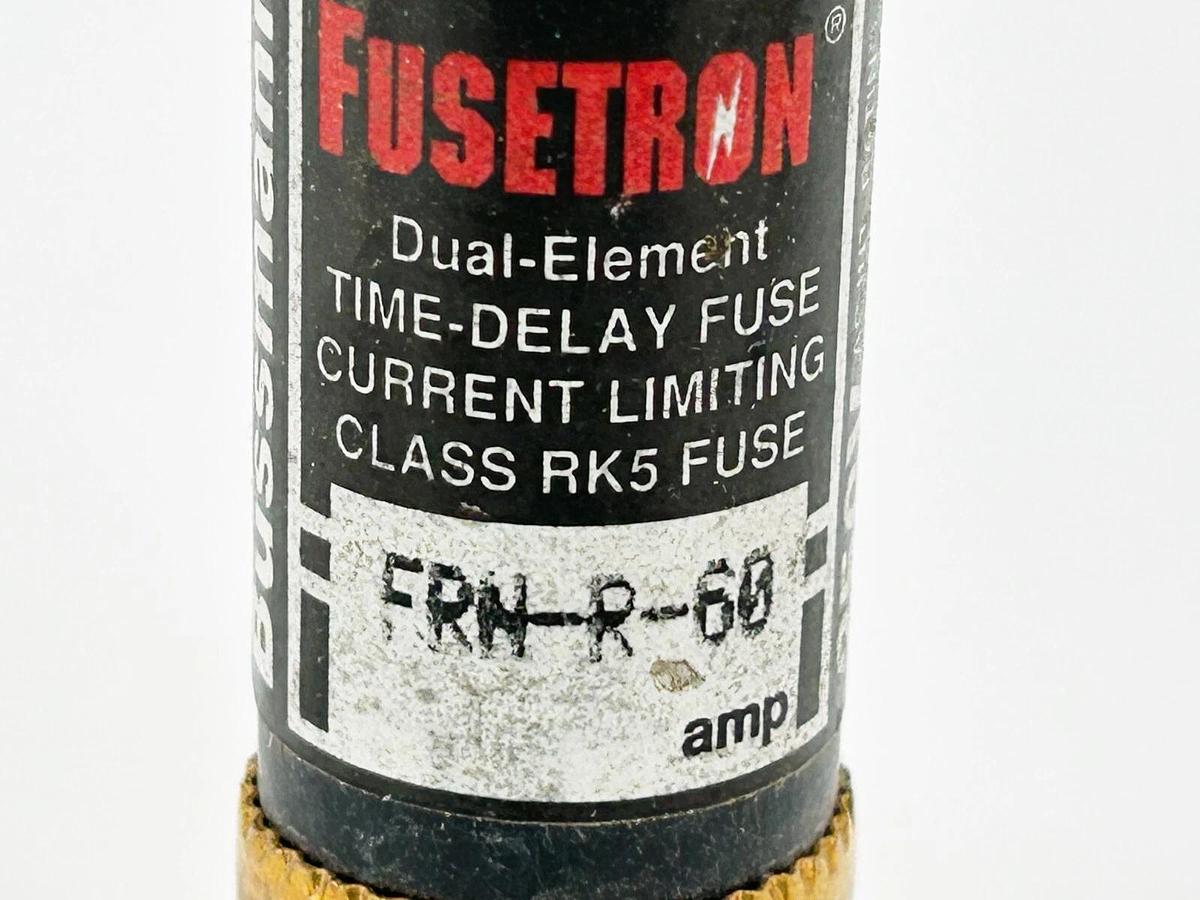 New Lot of 3 Bussmann FRN-R-60 Dual Element Time Delay Fuse 60A 250V Class RK5