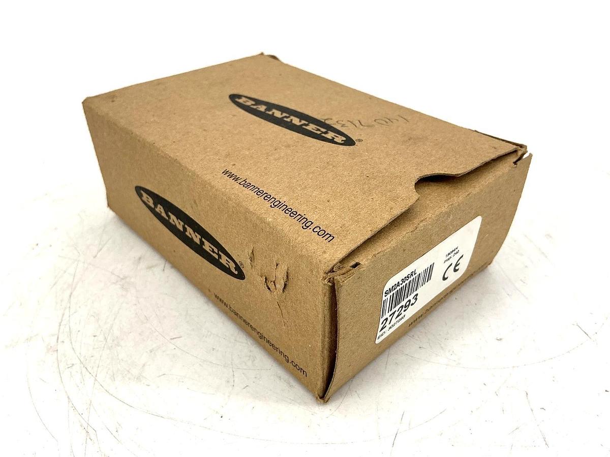 New Banner Engineering SM2A30SRL Photoelectric Sensor 24-240VAC 50/60HZ 27293