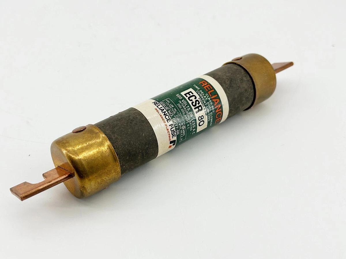New Reliance ECSR-80 Time Delay Fuse 80A 600V Class RK5- No Box