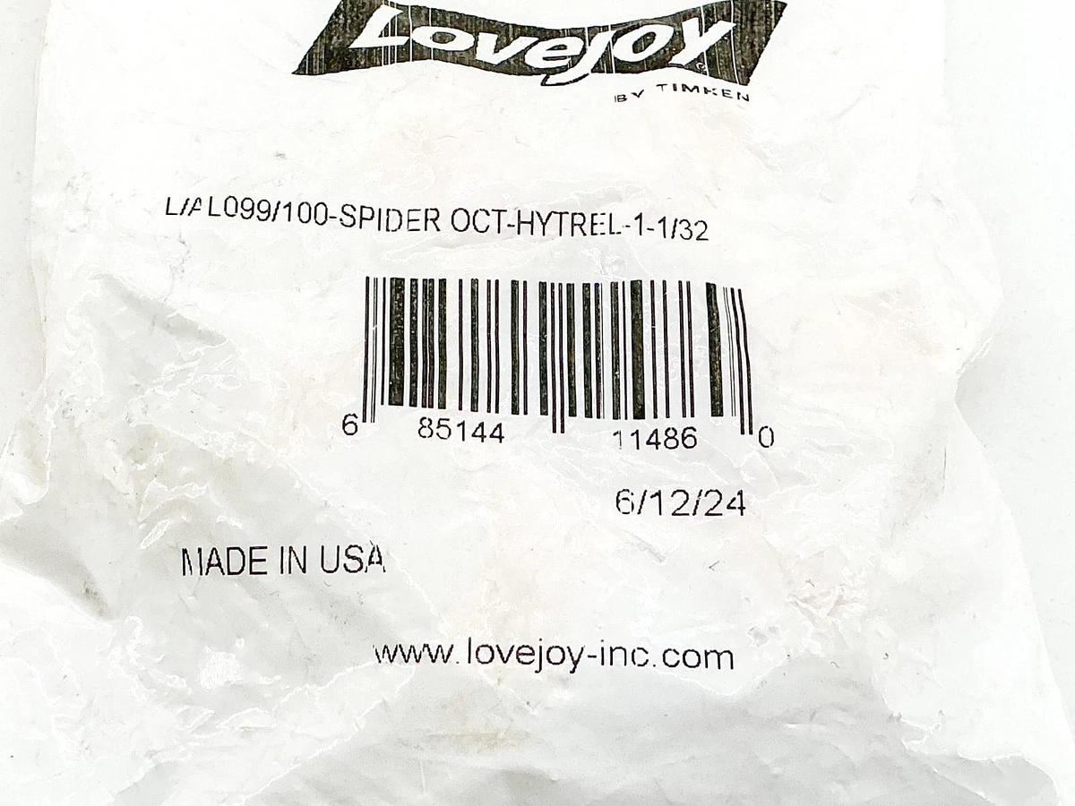 Lot of 2 New Lovejoy L/AL099/100 Hytrel Coupling Spider Insert 1-1/32