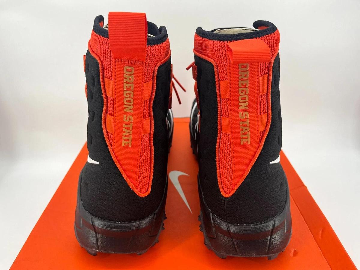 Nike Force Savage Elite Shark WD Blk/Orange S.16 OSU Beavers Promo Sample Cleats