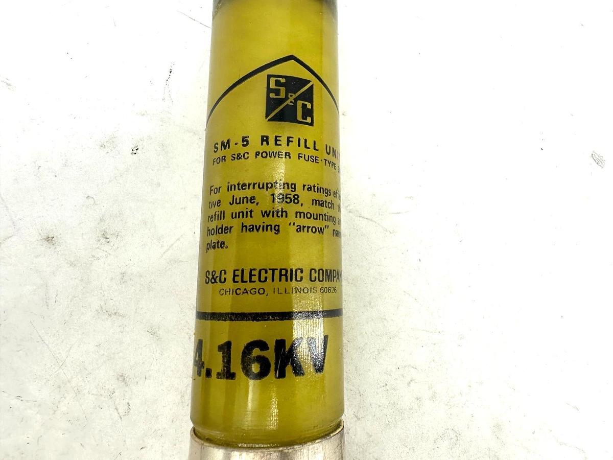 New S&C Electric 130100R4 SM-5 Fuse Refill Unit 4.16KV AMP 65E
