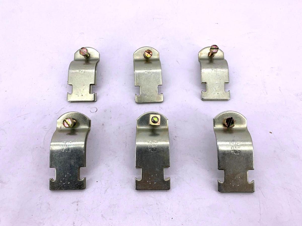 Lot of 6 New Thomas & Betts 1-1/4 EMT CLAMP Zinc Conduit Clamp 1-1/4" - No Box