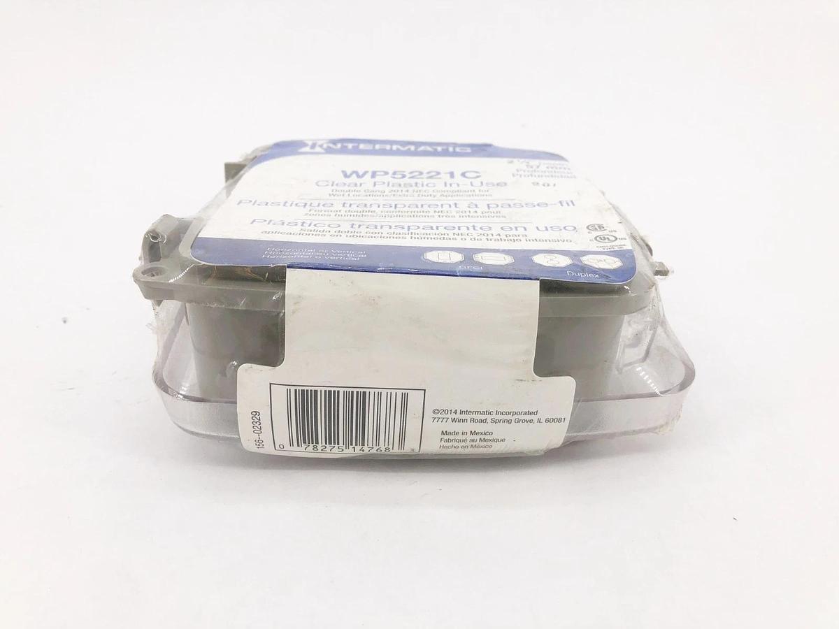 New Intermatic WP5221C Weatherproof Electrical Box 2-Gang Clear 2-1/4" Deep
