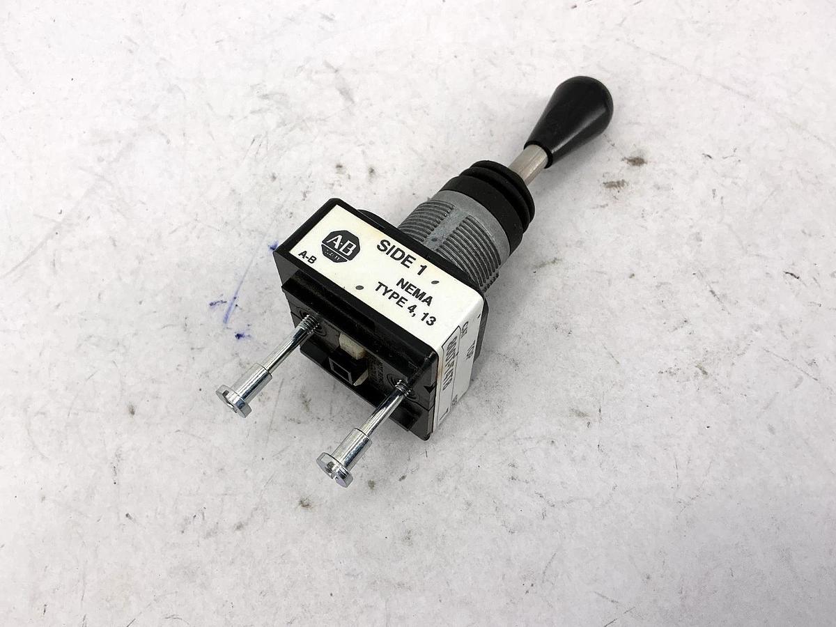 Used Allen Bradley 800T-T4T8 Ser T Toggle Switch Type 4 & 13 4-Way Spring Return