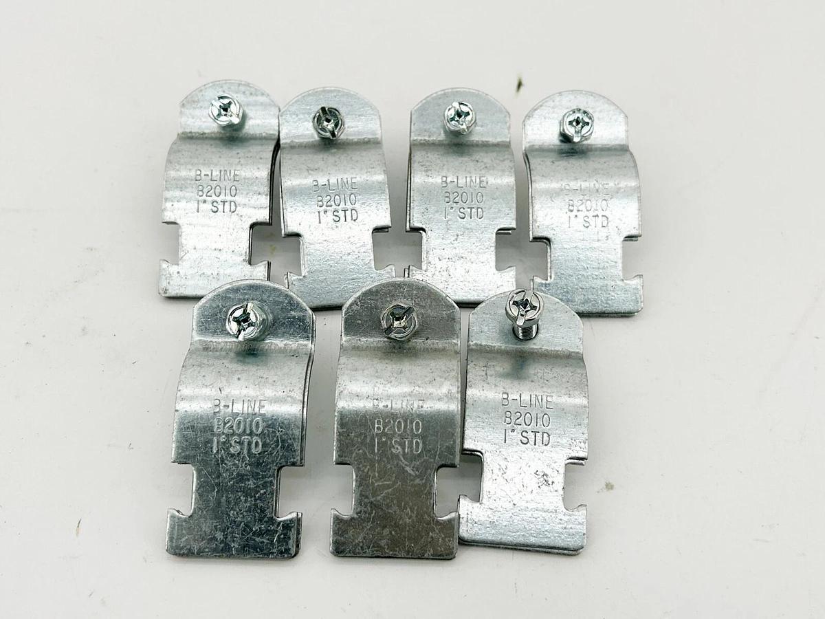 New Lot of 7 B-Line B2010 1" STD Conduit Hanger Strut Clamp