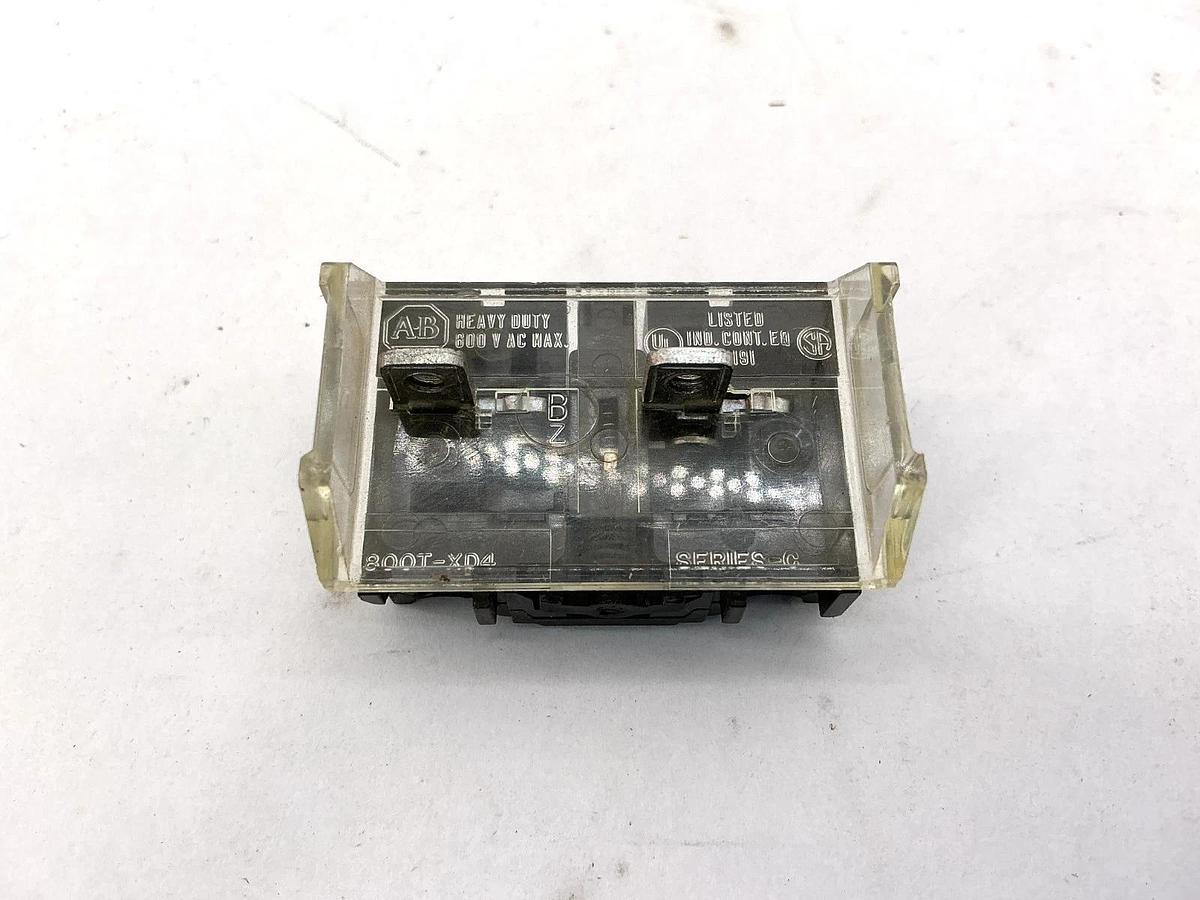 Used Lot of 3 Allen Bradley 800T-XD4 Ser C Contact Block 1 NC Contact Late Break 600V