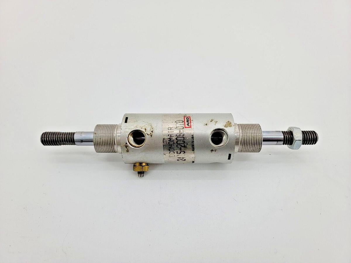 Used ARO 2415-2009-010 Air Cylinder 1-1/2" Bore 1" Stroke Double Shaft