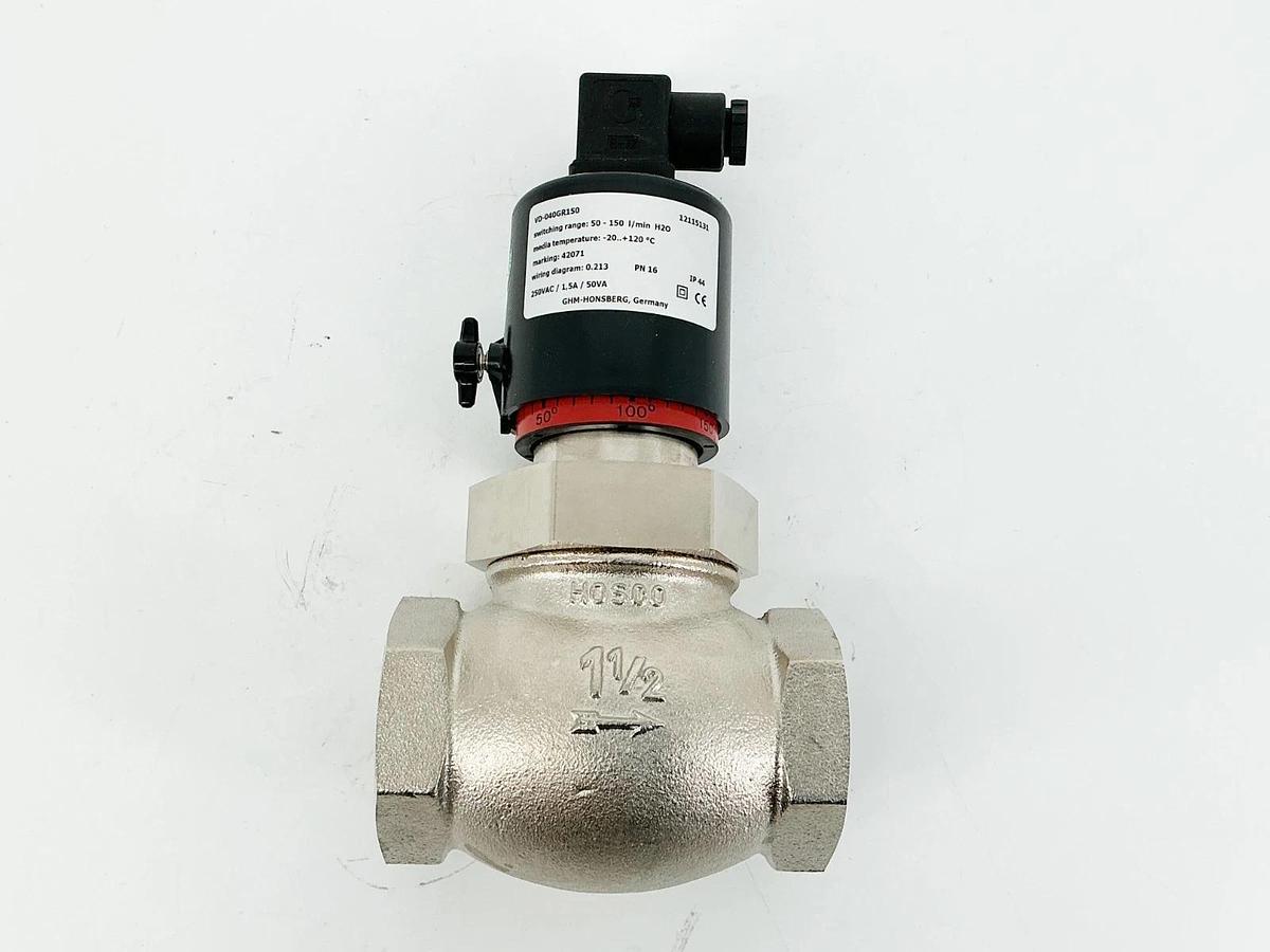 New GHM-Honsberg VD-040GR150 Adjustable Flow Switch 250V 1.5A 50VA - No Box
