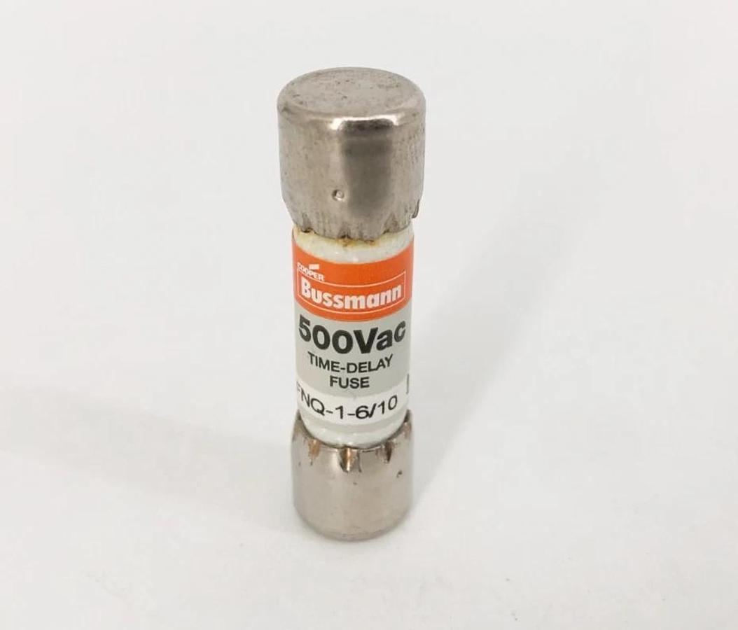 Box of 10 New Bussmann FNQ-1-6/10 Time-Delay Fuses 1-6/10A 500V