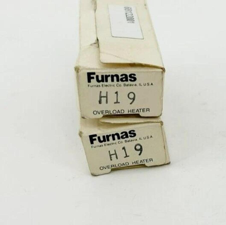 Lot of 2 New Furnas H19 Thermal Overload Heater Elements