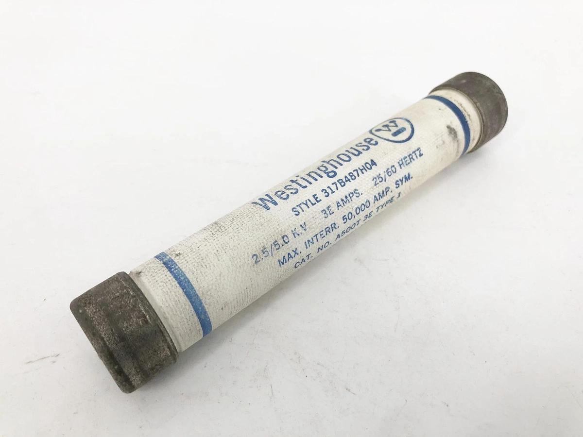 New Westinghouse A500T3E-1 Fuse 3E Amps 5KV 317B487H04 - No Box