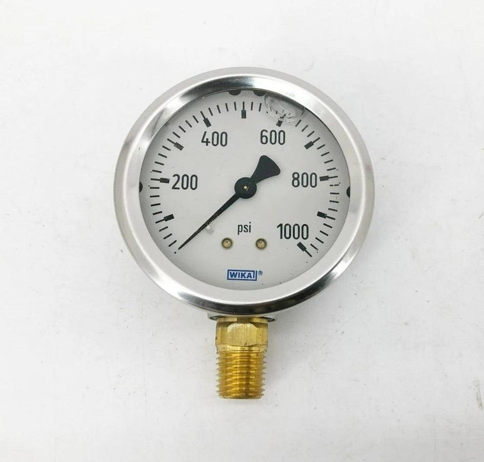 New Wika 9767126 Pressure Gauge Type 213.53 2.5" Stainless Steel