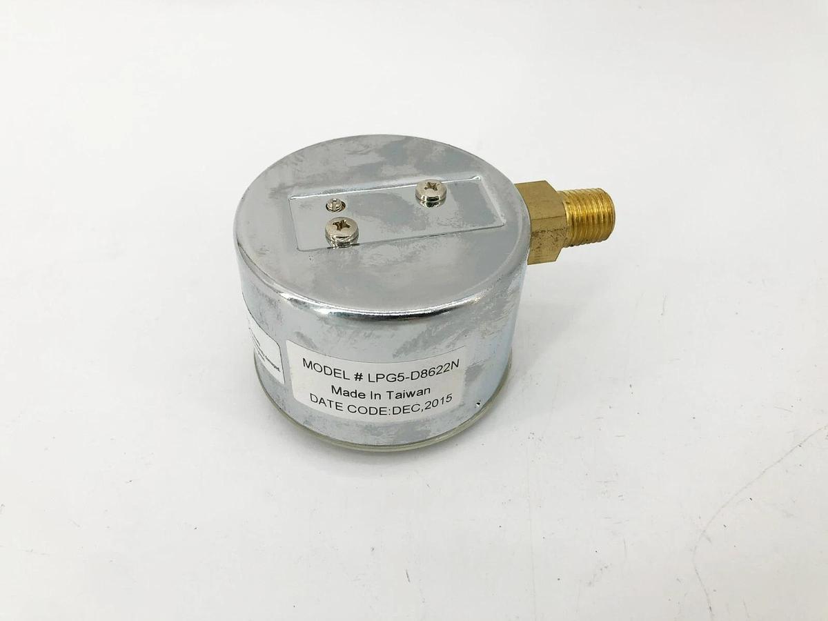 New Dwyer LPG5-D8622N Gauge 2.5" 0-100in w.c. Bottom Conn. 1/4NPT Male