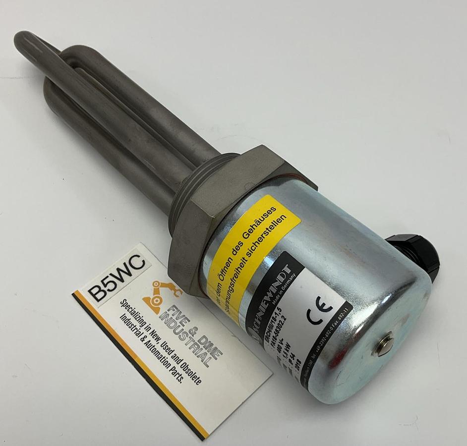 New Chromalox MTO-215A Screw Plug Immersion Heater 480V 2" NPT P/N 019370003