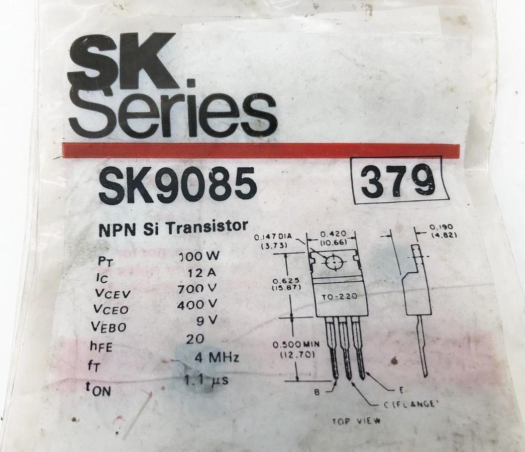 Lot of 13 New Thomson Consumer SK9085 NPN Si Transistors 12AMP 100W 4MHZ