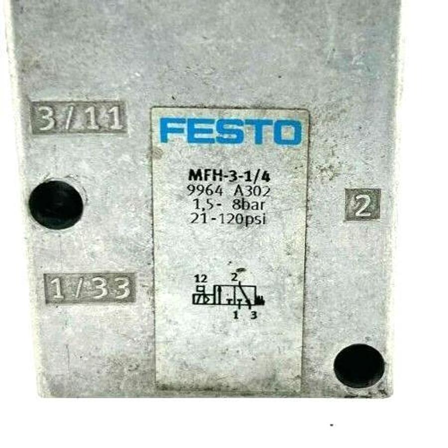 Used Festo MFH-3-1/4 Solenoid Valve 9964