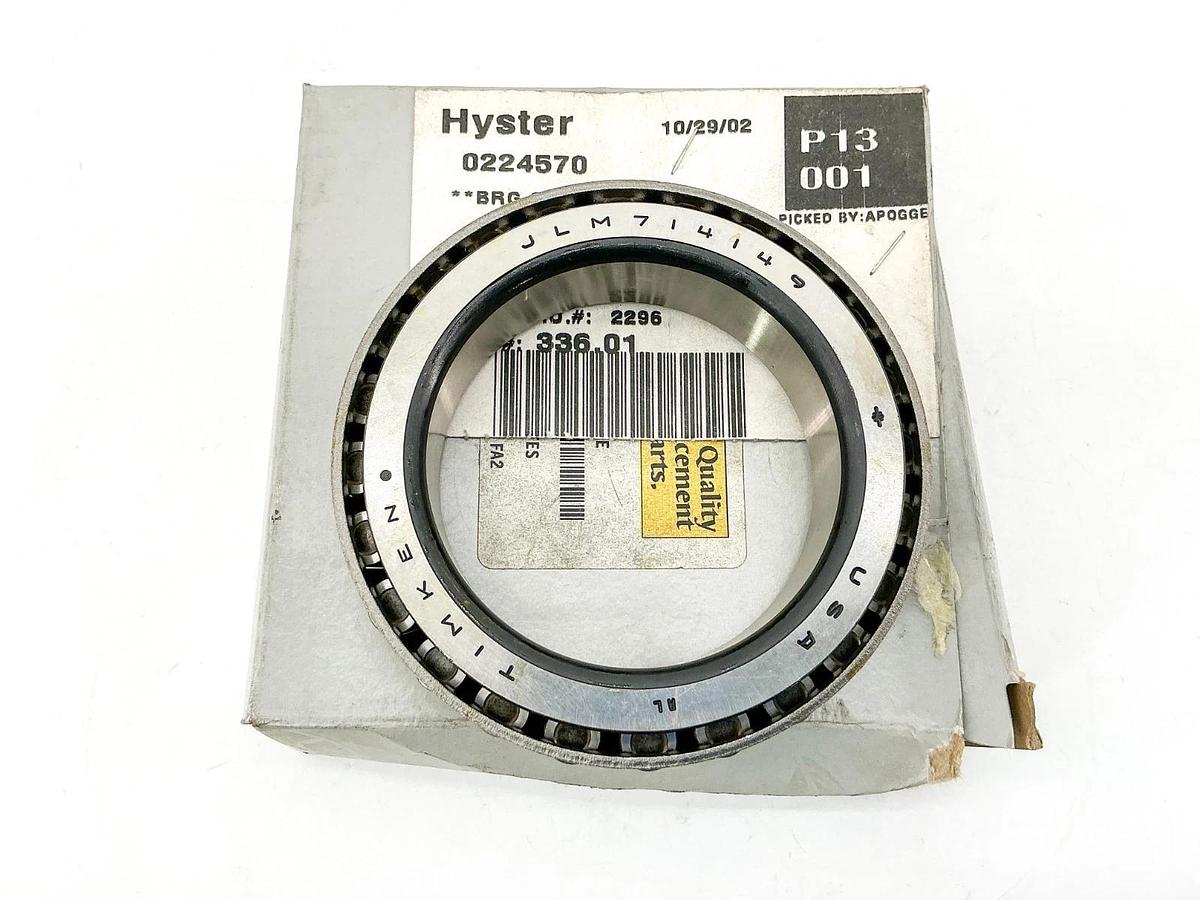 New Hyster Timken 0224570 Tapered Roller Bearing JLM714149