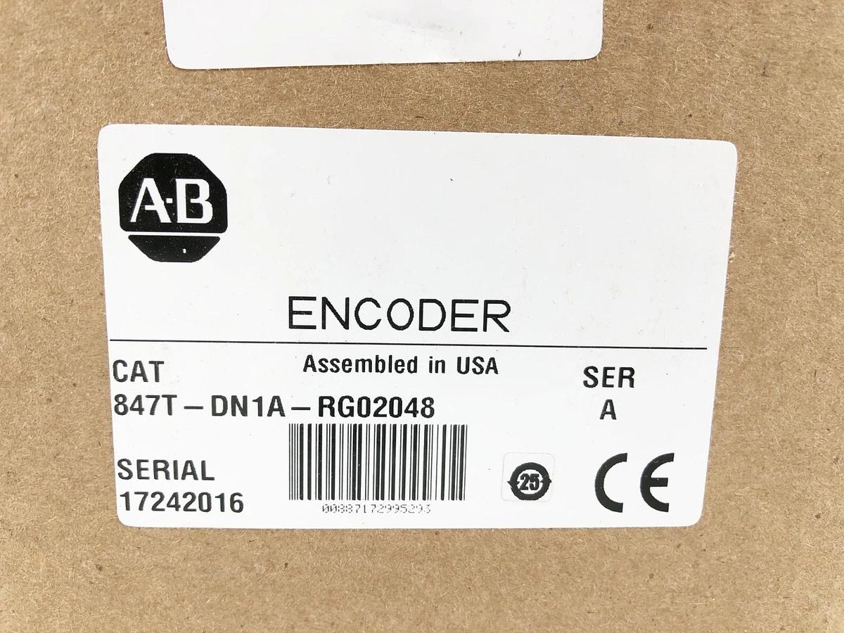 New Allen-Bradley 847T-DN1A-RG02048 Incremental Encoder 4.5-5.5V - Sealed Box