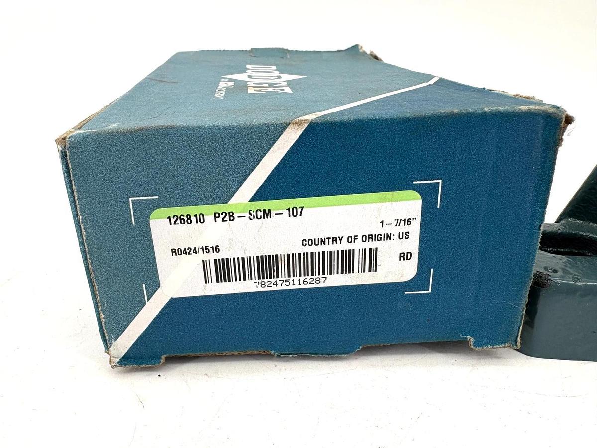 New Dodge P2B-SCM-107 Ball Bearing Pillow Block 1-7/16" Bore Medium Duty 126810