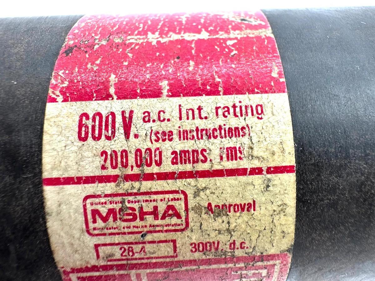 Used Bussmann FRS-R-400 Fusetron Dual-Elem. Fuse Class RK5 400A 600V- No Box
