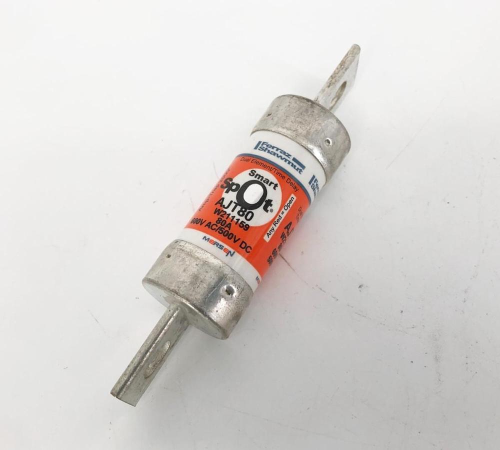 New Ferraz Shawmut AJT80 Smart Spot Fuse 80A 600VAC 500VDC Class J - No Box
