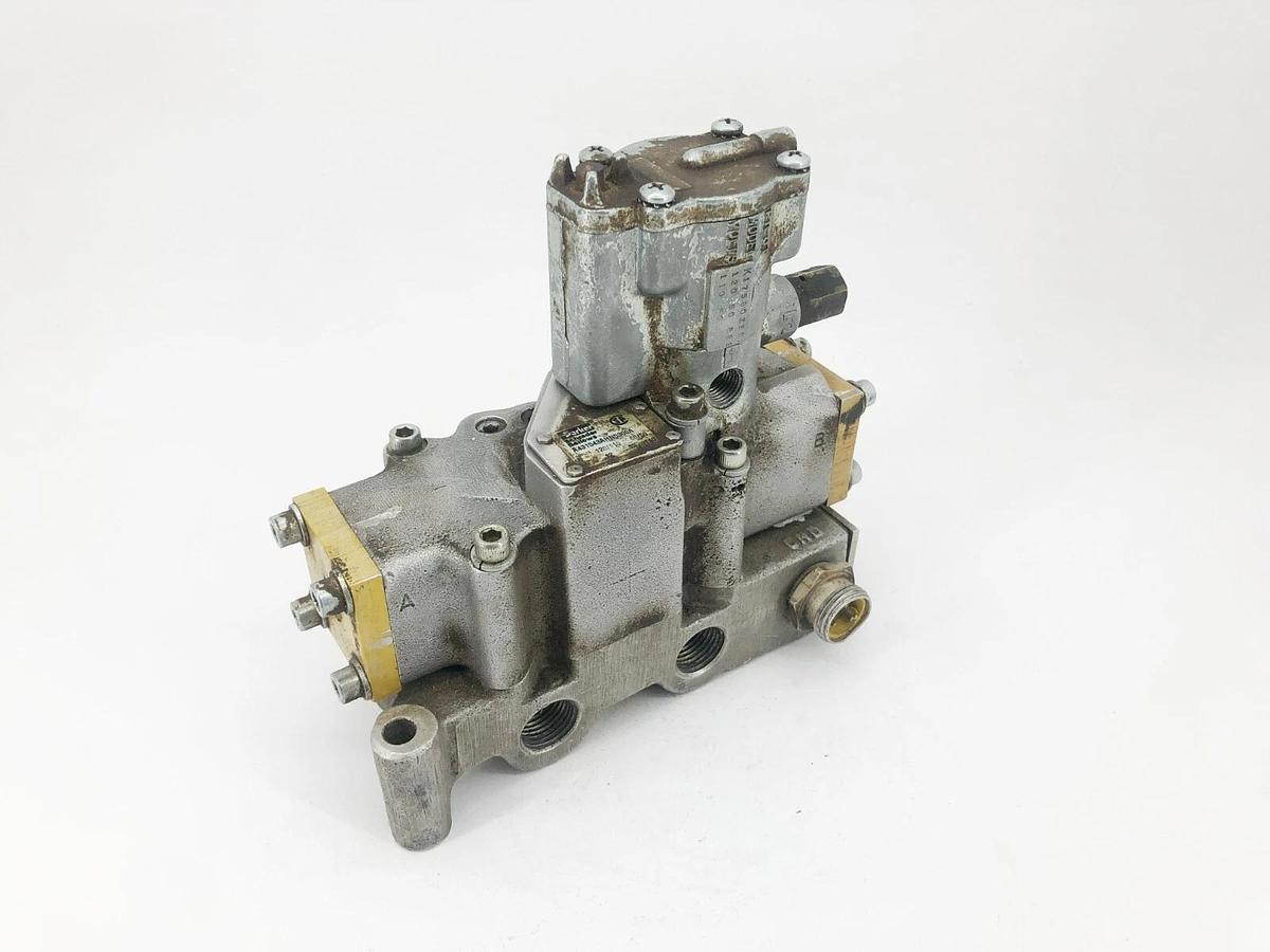 Used Parker A431543AHN5300A Solenoid Valve With Pilot Model K175903553 120V 140psig