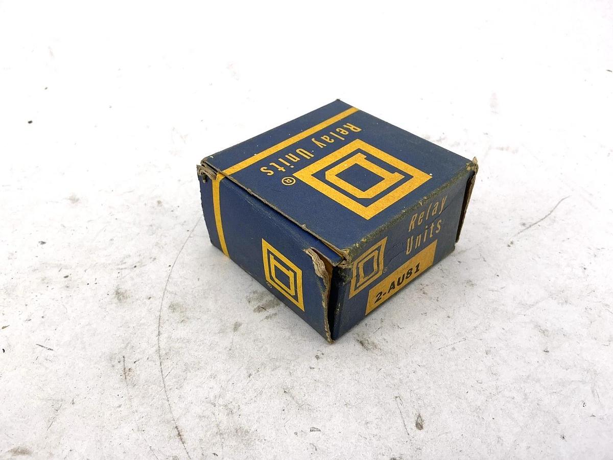 New Square D 2-AU81 Overload Relay Units AU-81 QTY 2 Per Box