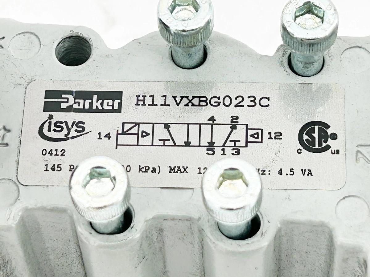 New Parker H11VXBG023C Solenoid Valve 120V 50/60Hz 2 Position Size 1 - No Box