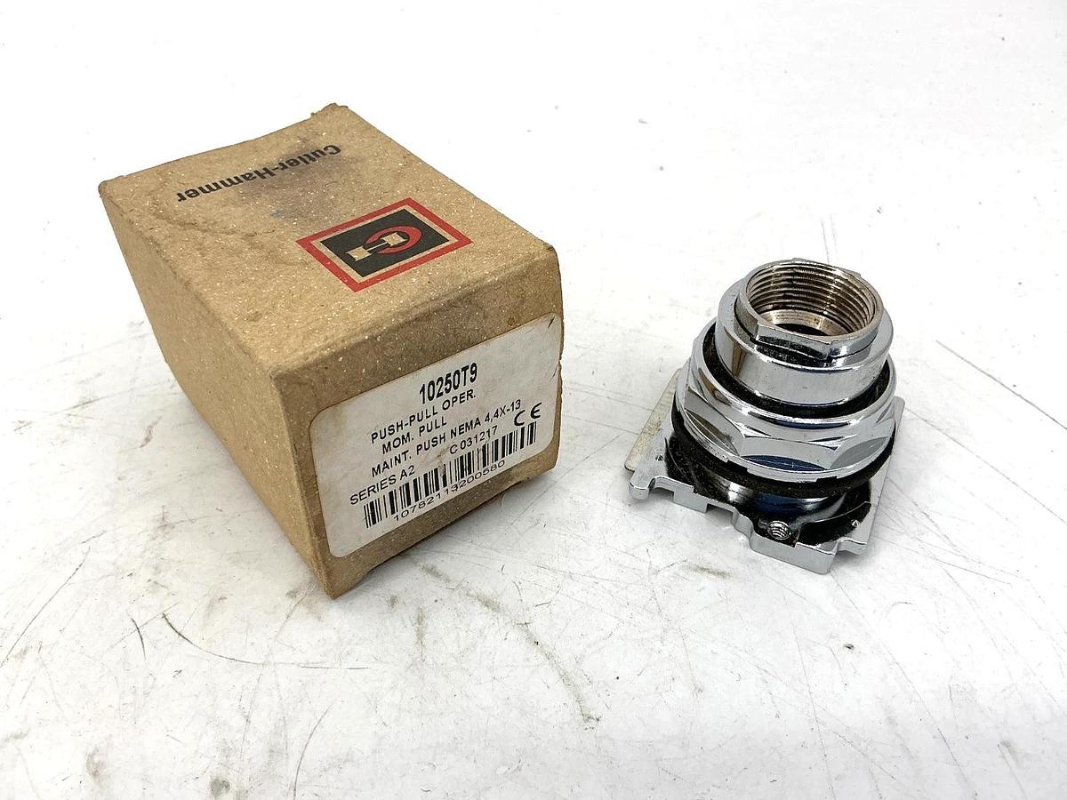New Cutler-Hammer 10250T9 Ser A2 Push-Pull Oper Momentary Pull Maint Push
