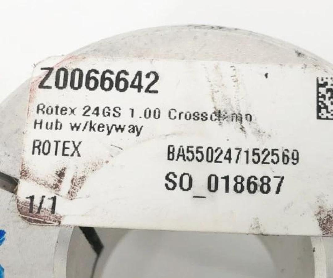 New KTR Rotex GS24 Aluminum Jaw Coupling 1" ID - No Box