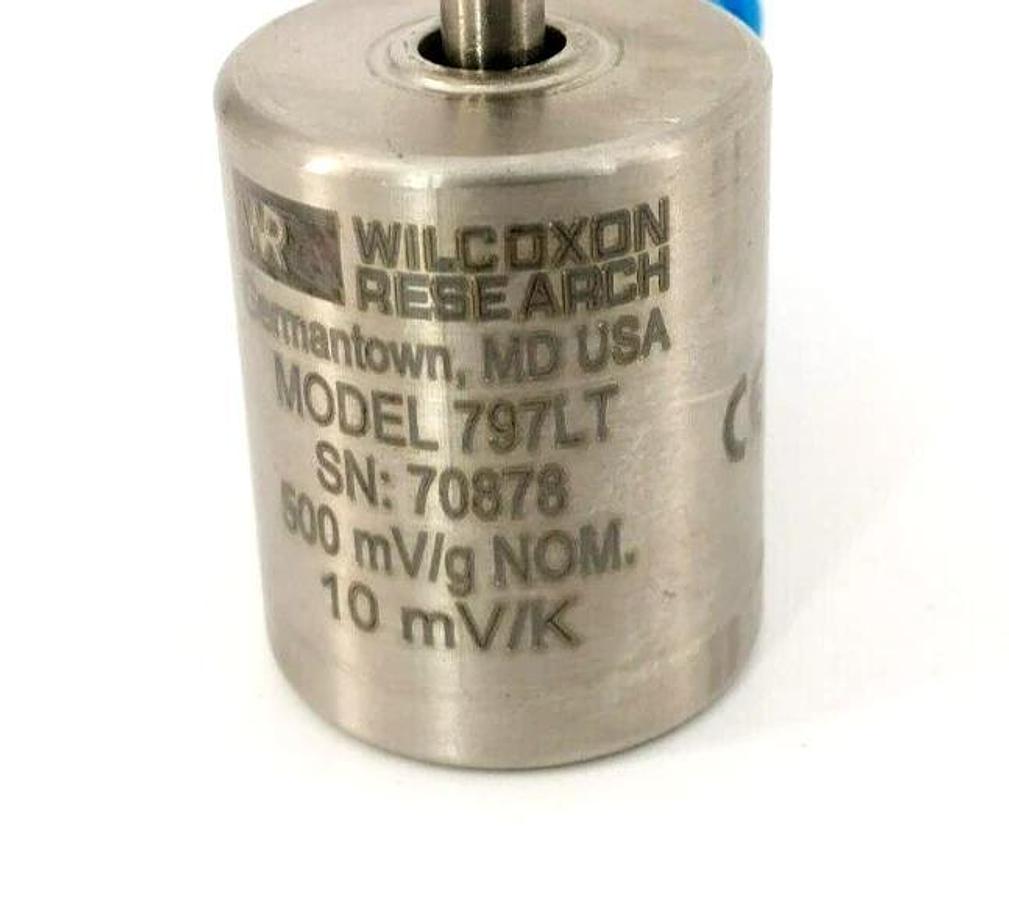 New Wilcoxon Research 797LT Accelerometer 500 mV/g NOM. 10mV/K