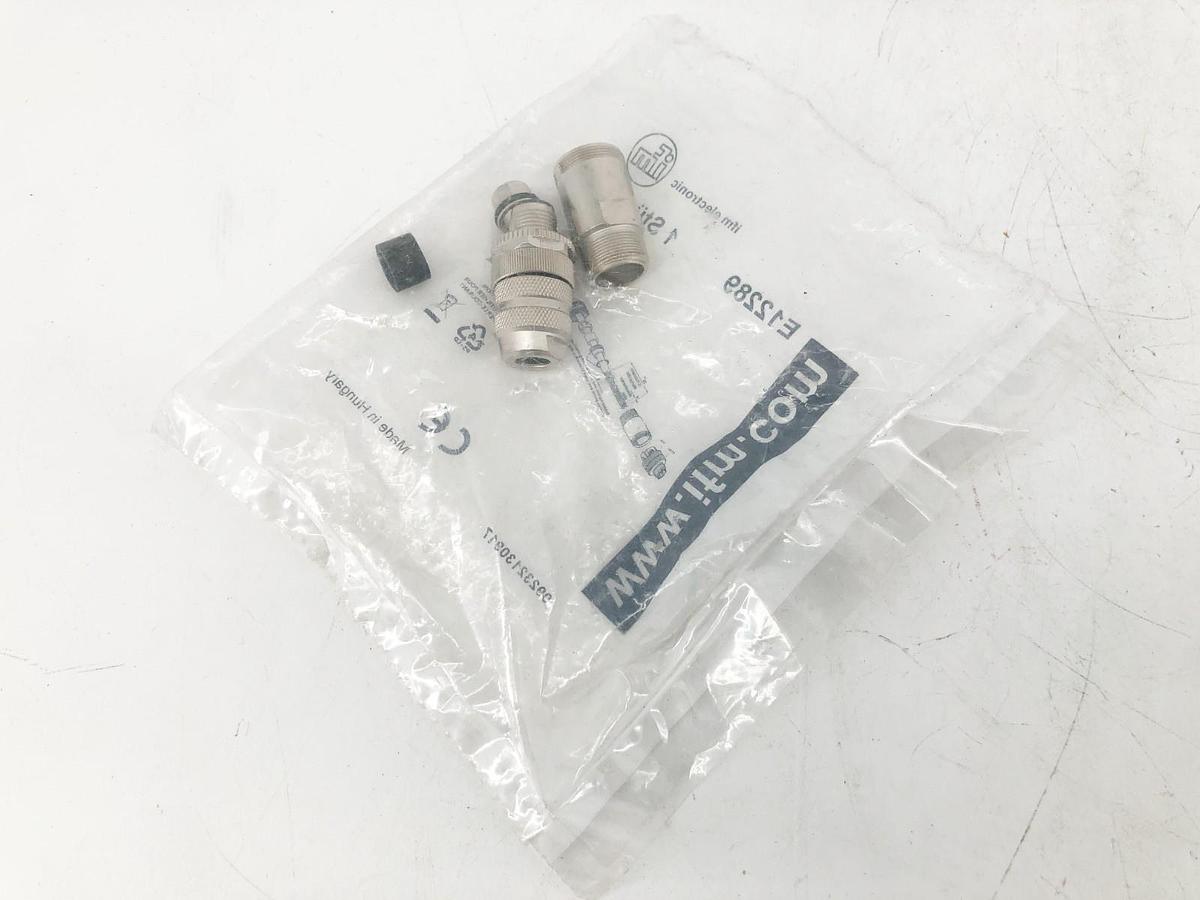 New IFM Efector E12289 Wireable Male Connector 4-Pin 4A 250VAC/DC