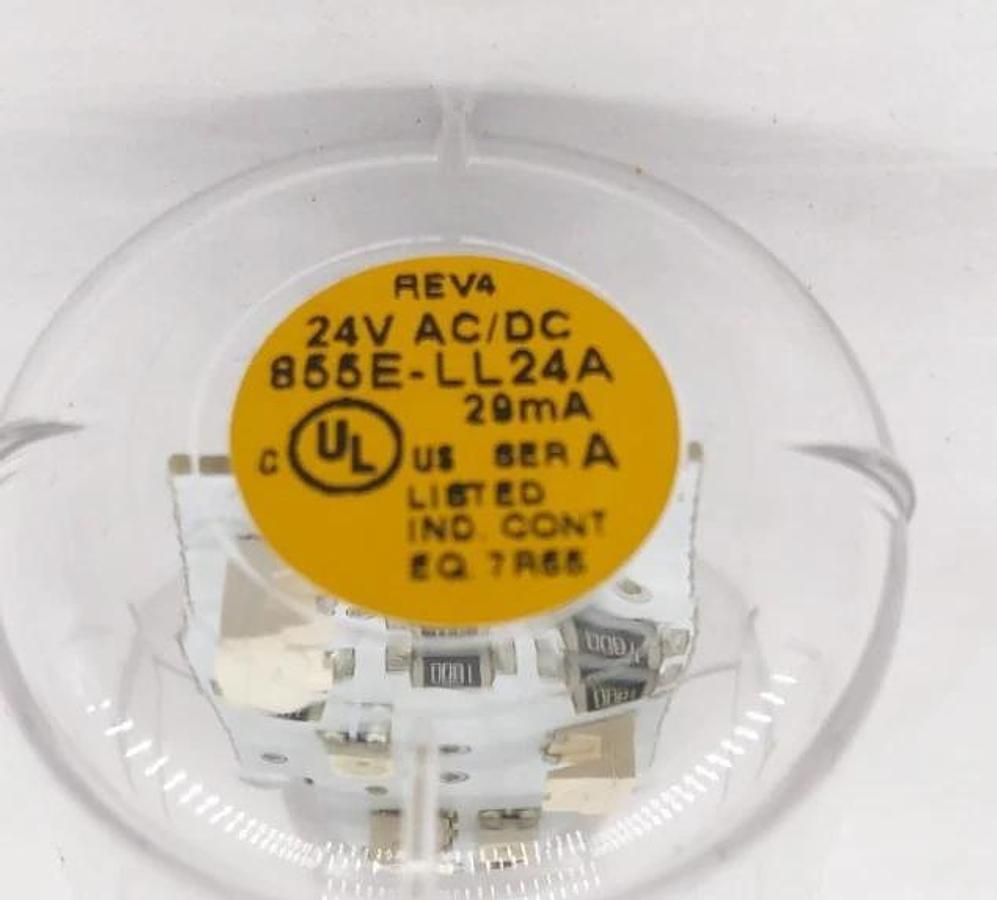 New Allen Bradley 855E-LL24A Ser. A Amber LED Lamp 24V - No Box