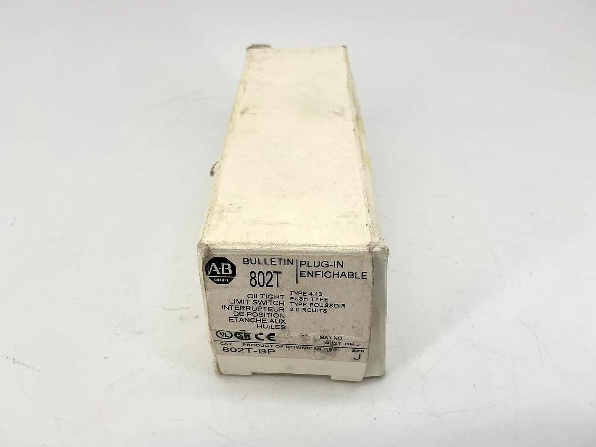 New Allen Bradley 802T-BP Ser J Oiltight Limit Switch 10A 600VAC 802TBP