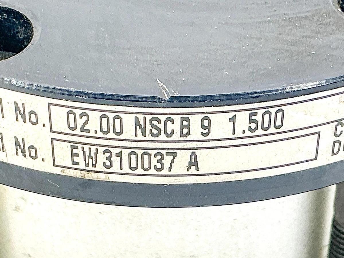 Used Schrader Bellows 02.00-NSCB9-1.500 Pneumatic Cylinder 250PSI