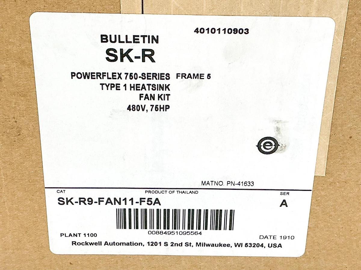 New Allen Bradley SK-R9-FAN11-F5A Powerflex Heatsink Fan 480V Ser.A - Sealed Box