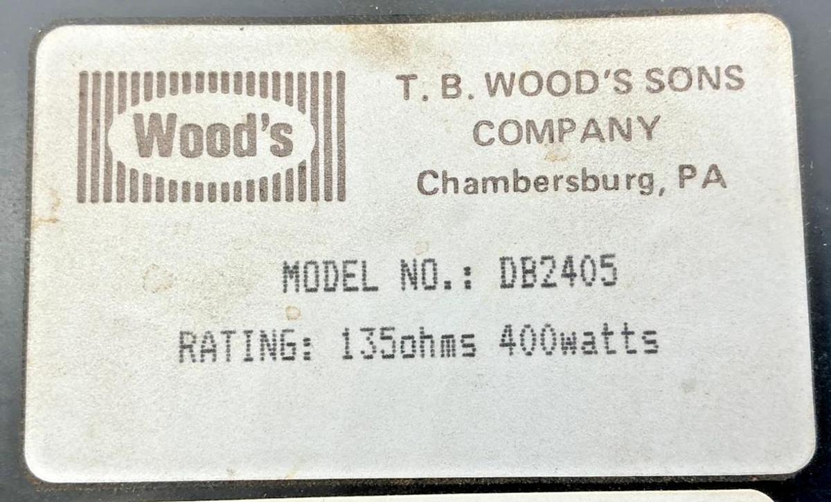 Used TB Woods DB2405 E-TRAC ACE 135OHMS 400Watts