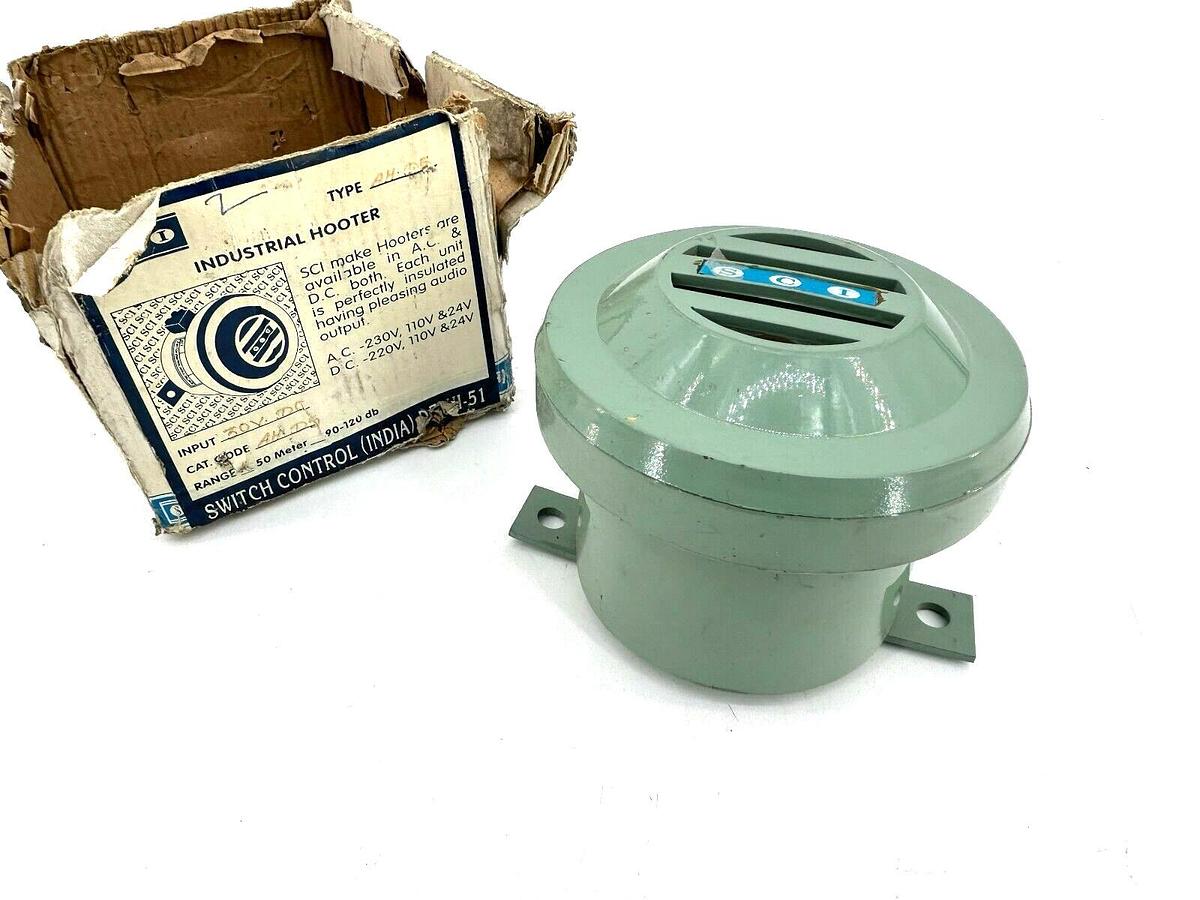 New SCI AH-D5 Industrial Hooter 30VDC Input 50 Meter 90-120db