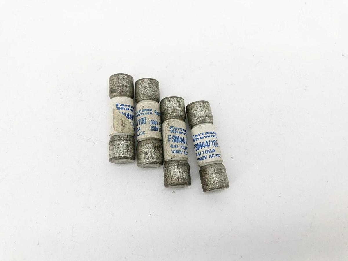 Lot of 4 New Ferraz Shawmut FSM44/100 Mini Fuses 0.44 A 1000VAC/DC