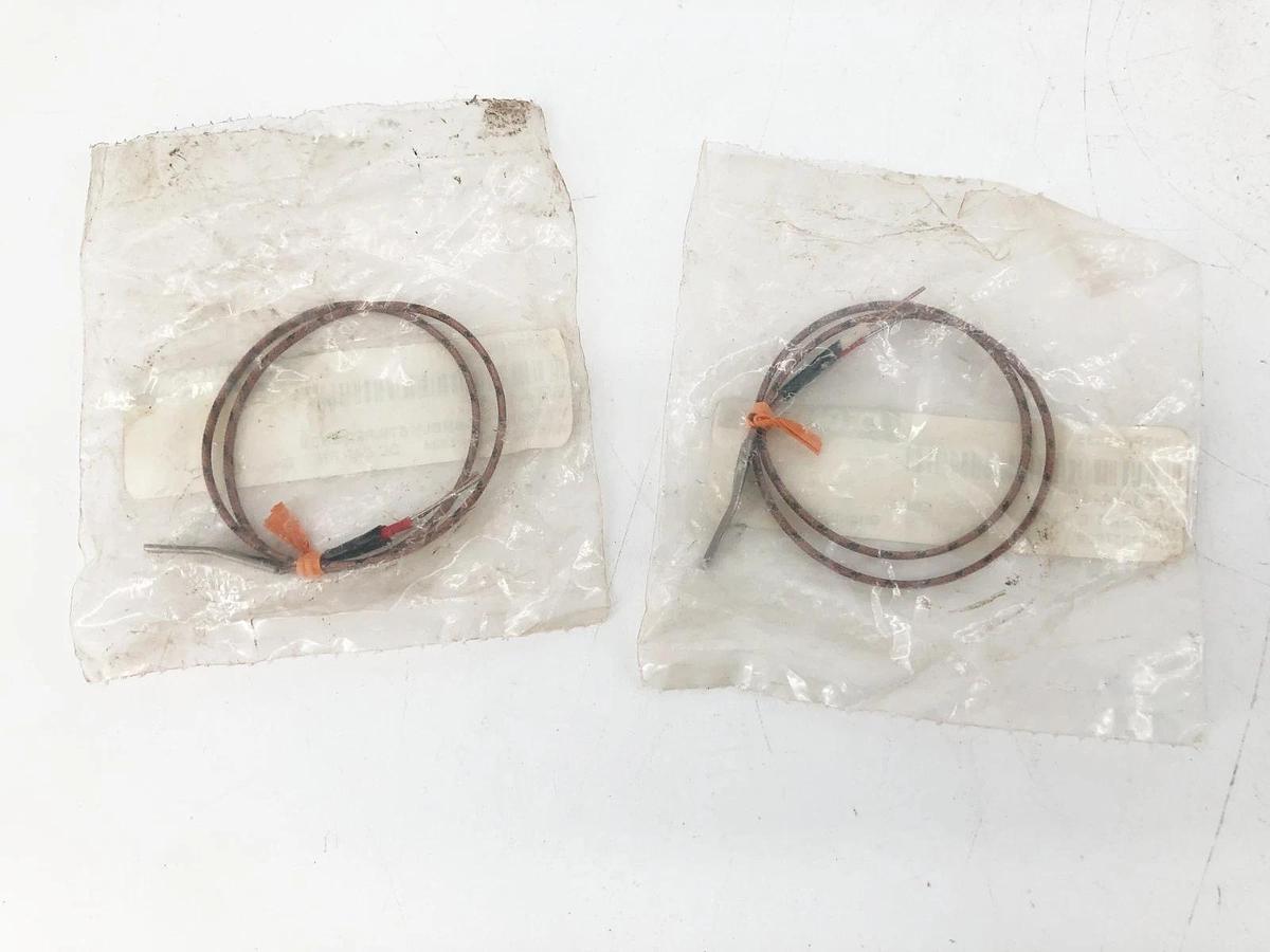Lot of 2 New Omega WTJ-14-12 Washer Thermocouple Assembly Striped Ends
