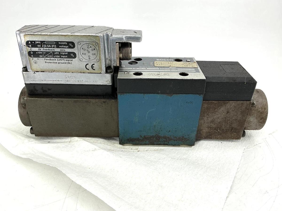 Used Bosch 0811404771 Hydraulic Valve 315bar 7-Pin 24V 4WRPE-10-E80SJ-2X/G24K0/A1M