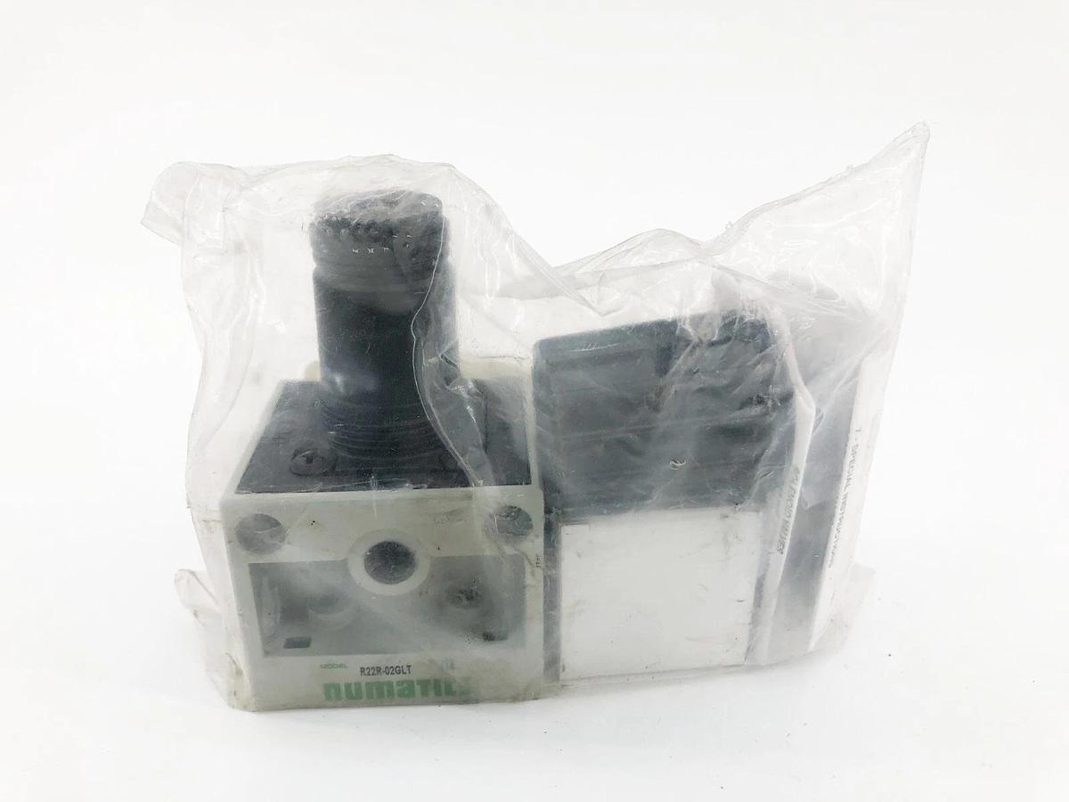 New Numatics R22R-02GLT Pressure Regulator 0-125psig 1/4" NPTF 3.8oz Bowl