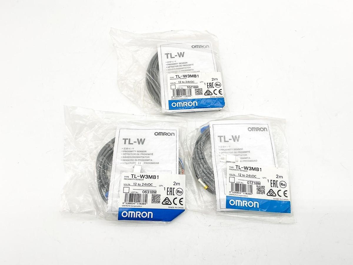 New Lot of 3 Omron TL-W3MB1 Proximity Sensor 12-24VDC