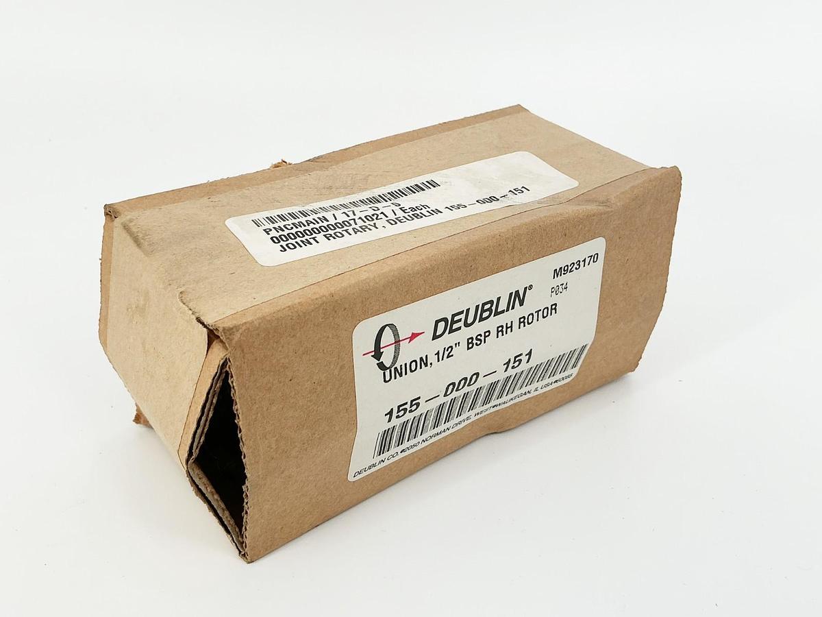 New Deublin 155-000-151 Rotary Union 1/2" BSP RH