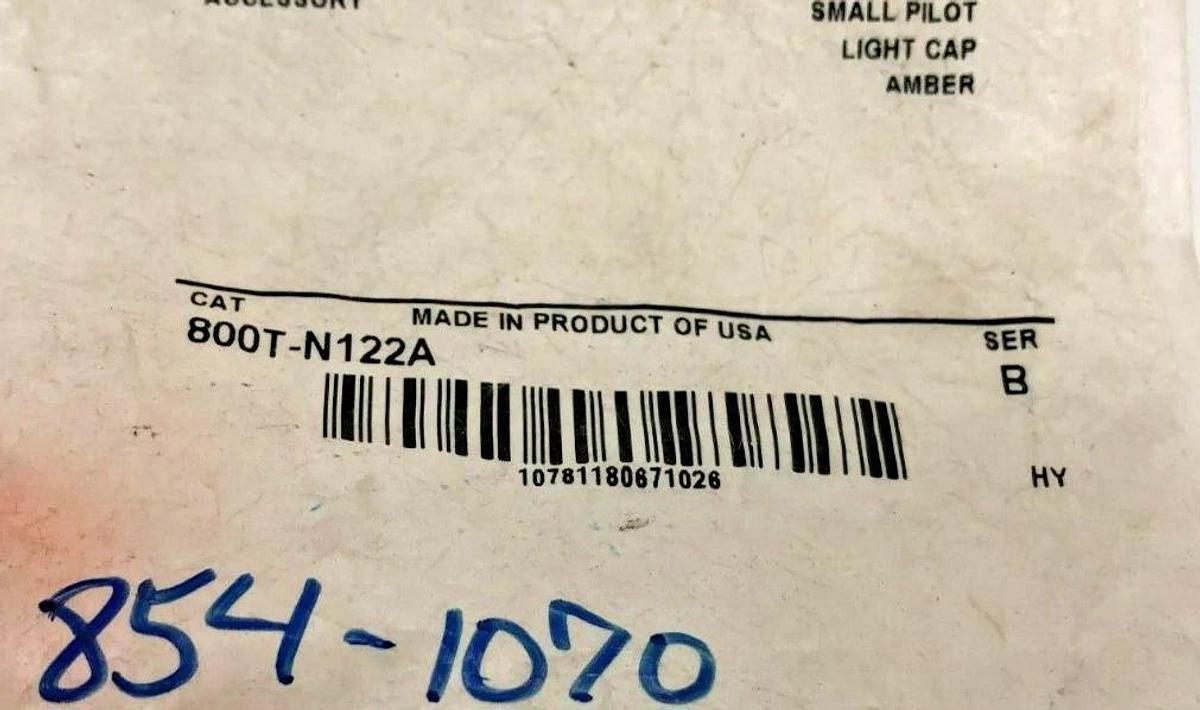 Lot of 7 New Misc. Allen Bradley Pilot Light Caps 800T-N122 800T-N126